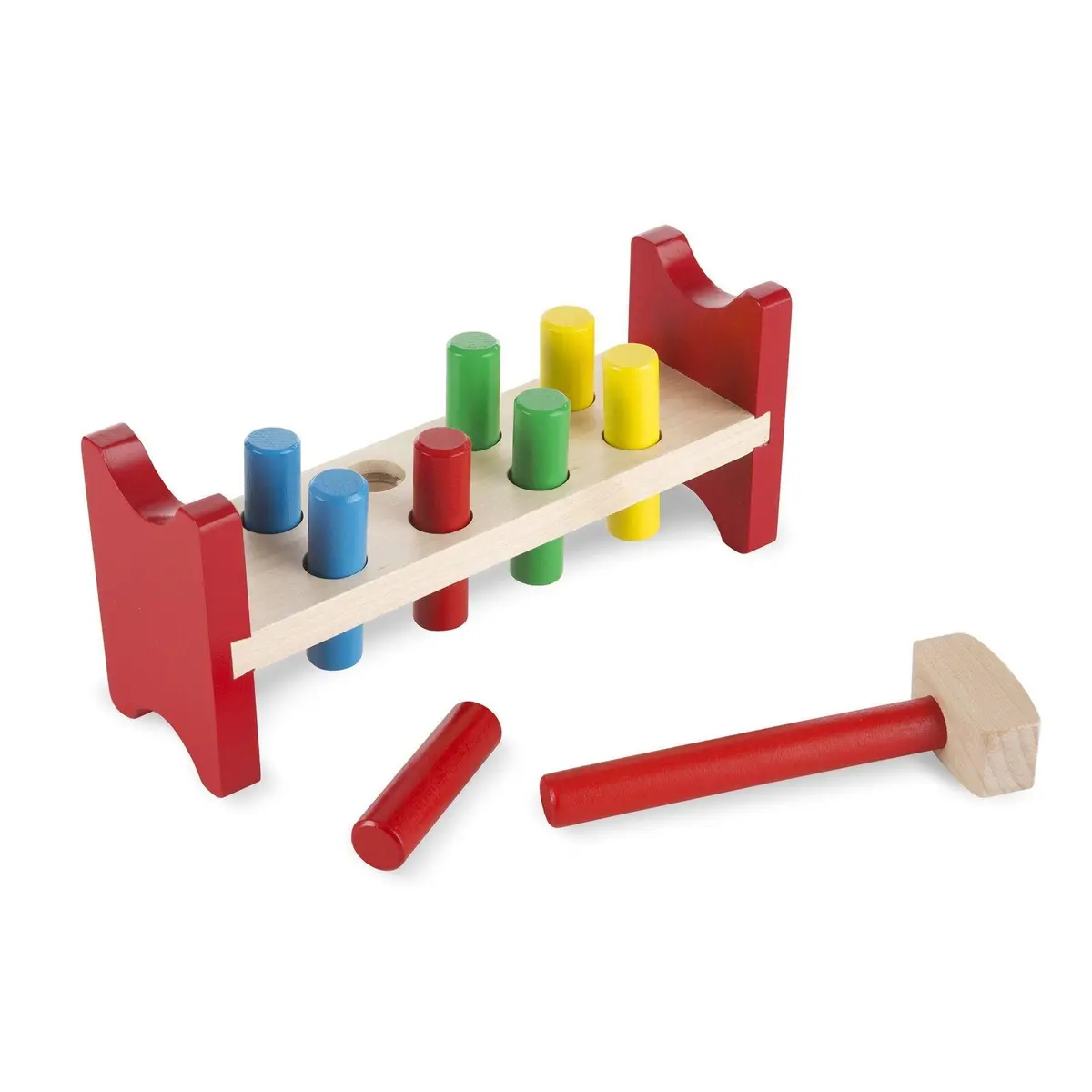 Melissa & Doug Wooden Pound-A-Peg Classic Toy Baby & Toddler 1