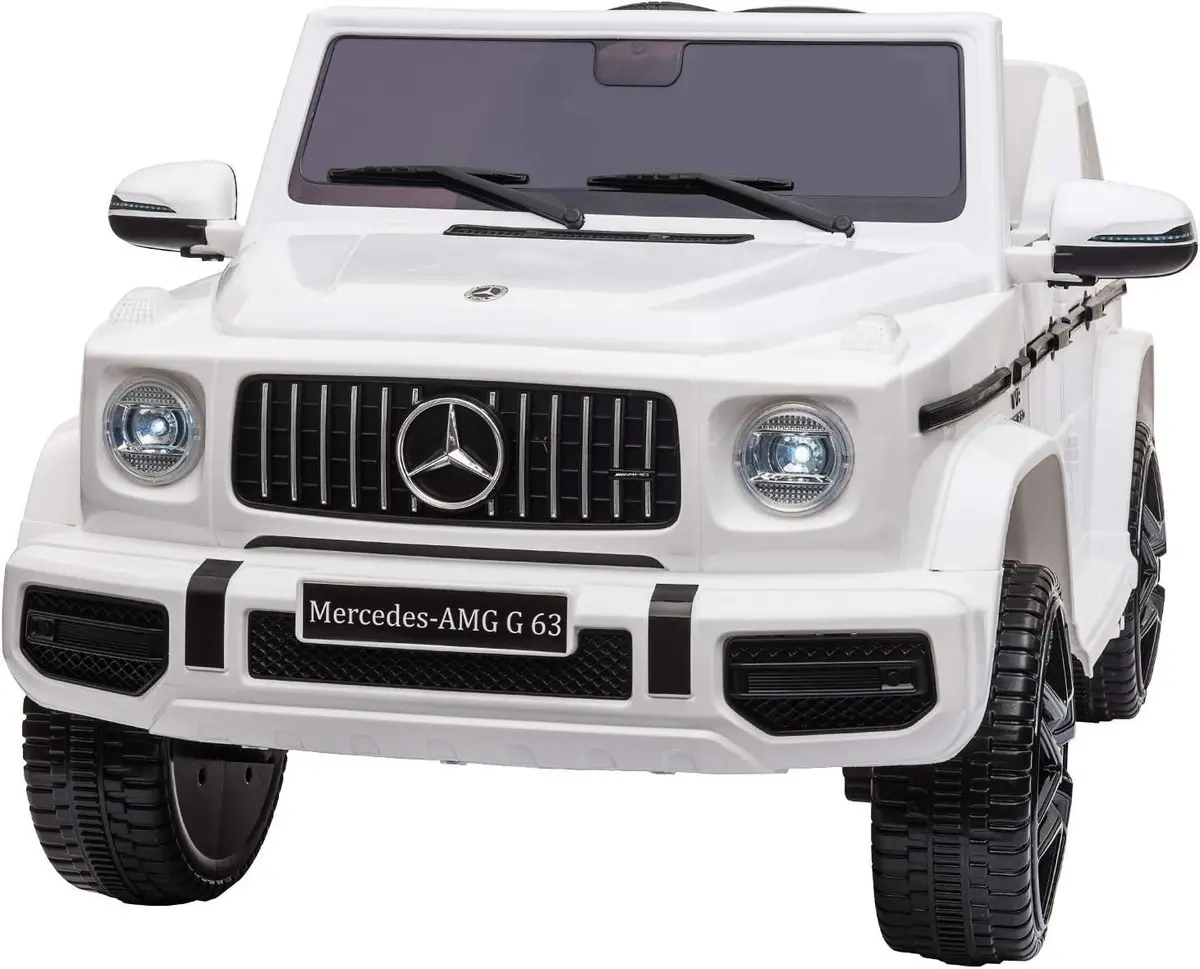 Mercedes-Benz Amg G63 Battery Ride-On Car With Remote Control - White 1