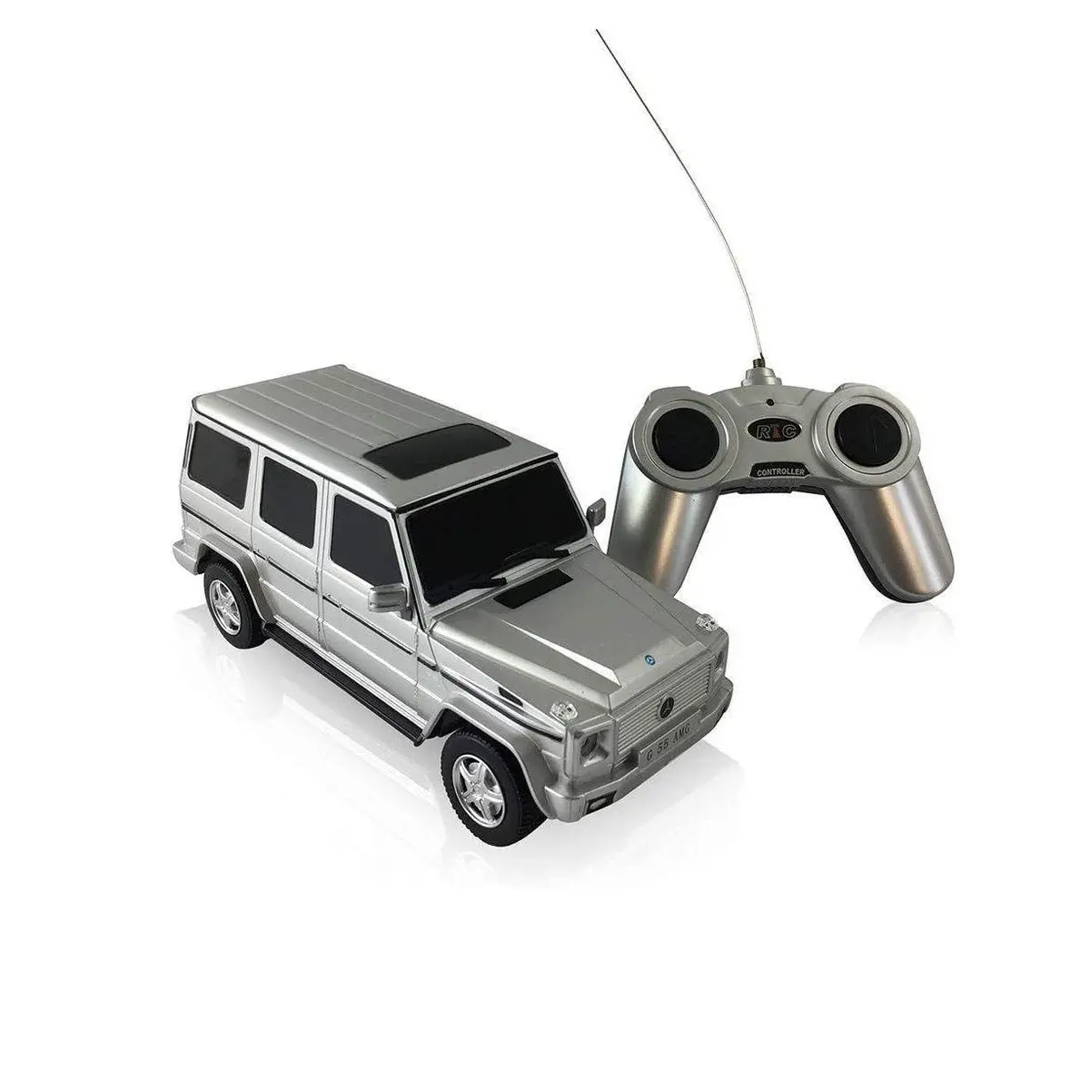 Toybox Pt Mercedes-Benz G-Class G55 Amg 1:24 Scale Radio Controlled Model Car Silver Remote Controlled Rc Vehicle 1