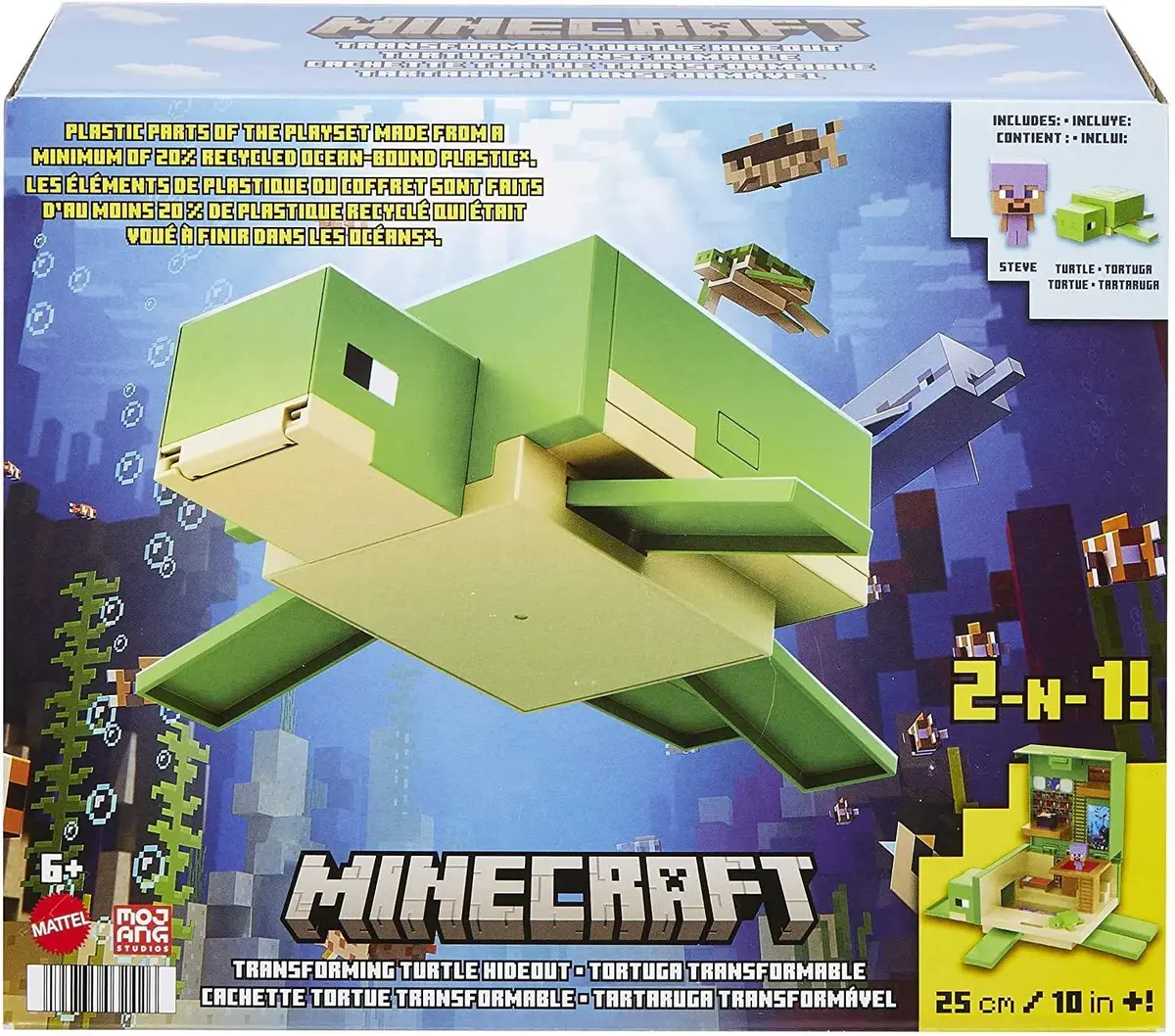 Minecraft Transforming Turtle Hideout Playset 1