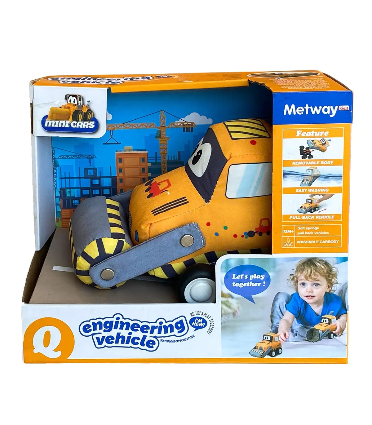 Mini Cars Engineering Vehicle 19Cm - Softly Touchable 1