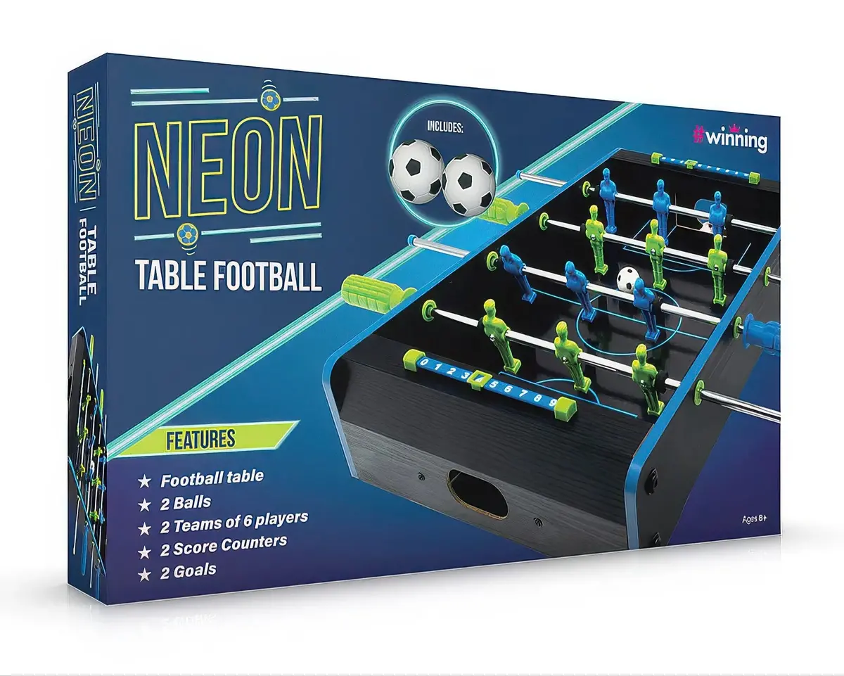 Mini Neon Table Top Football Game 1