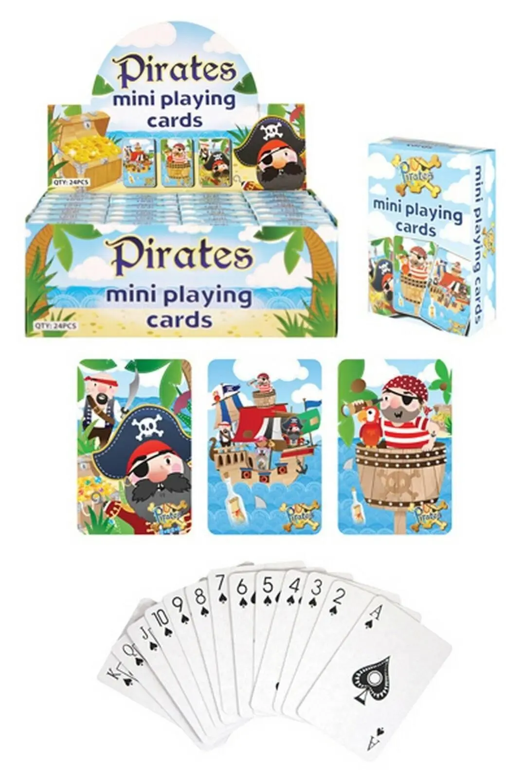 Mini Playing Cards Pirates Assorted 1