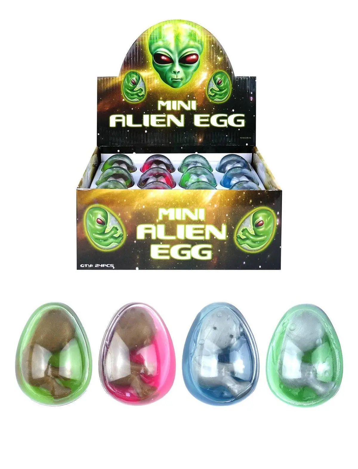 Mini Space Alien Egg - Assorted Colours 1