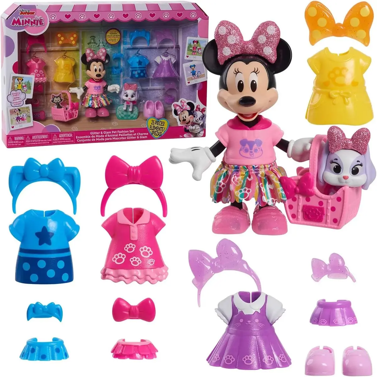 Minnie Mouse Glitter & Glam Pet Fashion Set 1