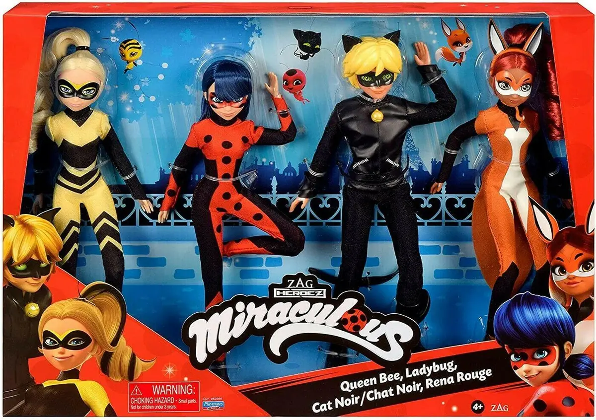 Miraculous 26Cm 4 Pack Of Fashion Dolls Gift Set 1