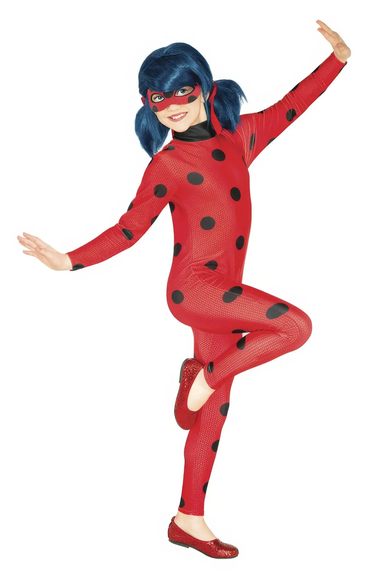 Miraculous Ladybug Costume With Wig For Girls 1