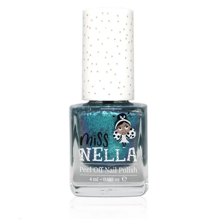 Miss Nella Blue The Candles Glitter 4Ml Peel Off Kids Nail Polish 1