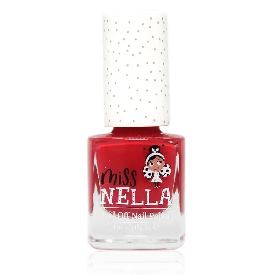 Miss Nella Cherry Macaroon 4Ml Peel Off Kids Nail Polish Beauty 1