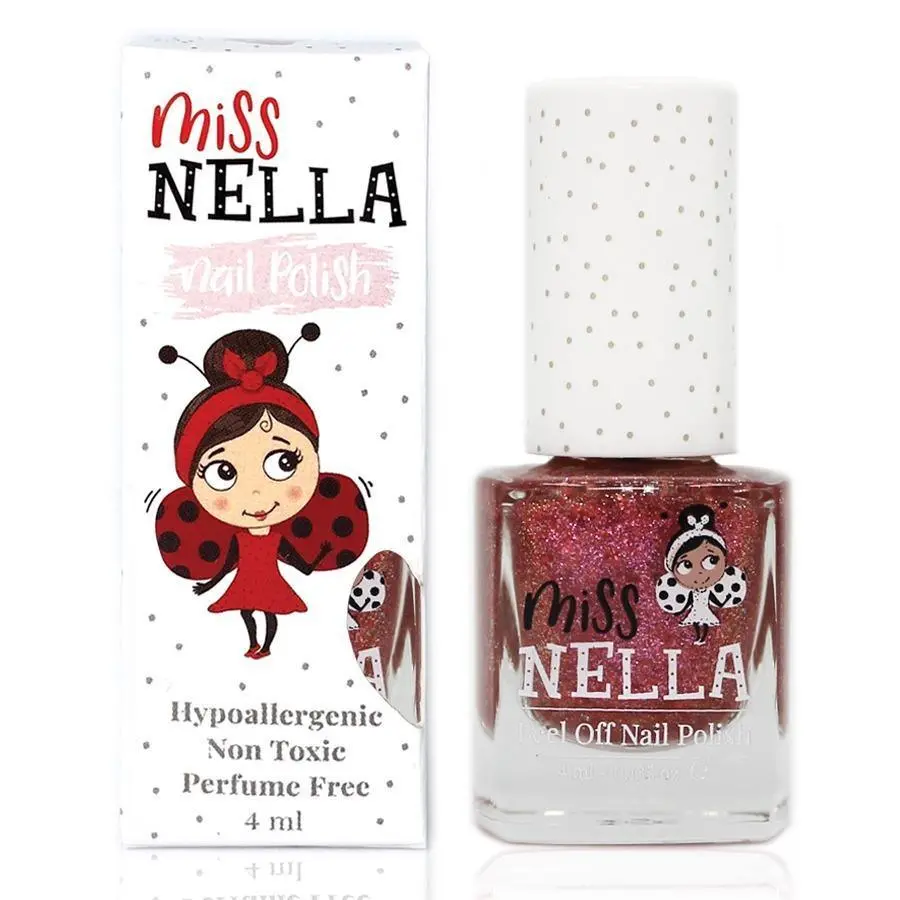 Miss Nella Shazam Glitter 4Ml Peel Off Kids Nail Polish 1