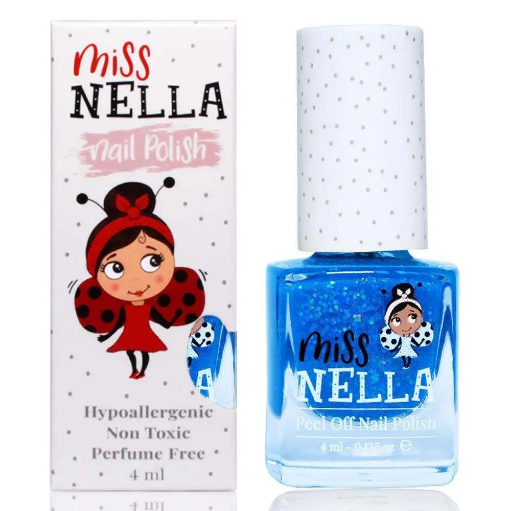 Miss Nella Under The Sea Glitter 4Ml Peel Off Kids Nail Polish 1
