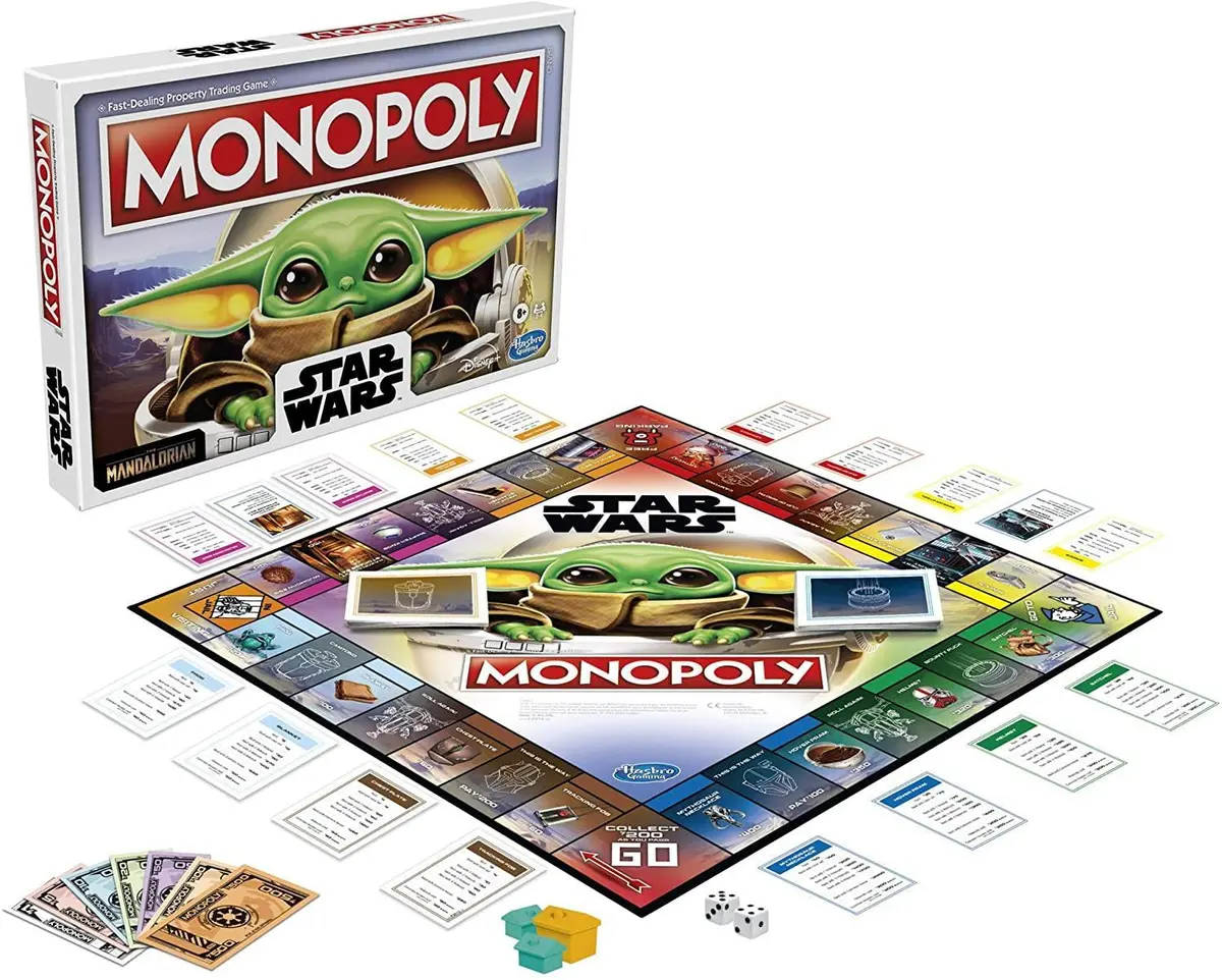 Monopoly Star Wars The Child Edition Board Game For Kids And Families (In Spanish) 1