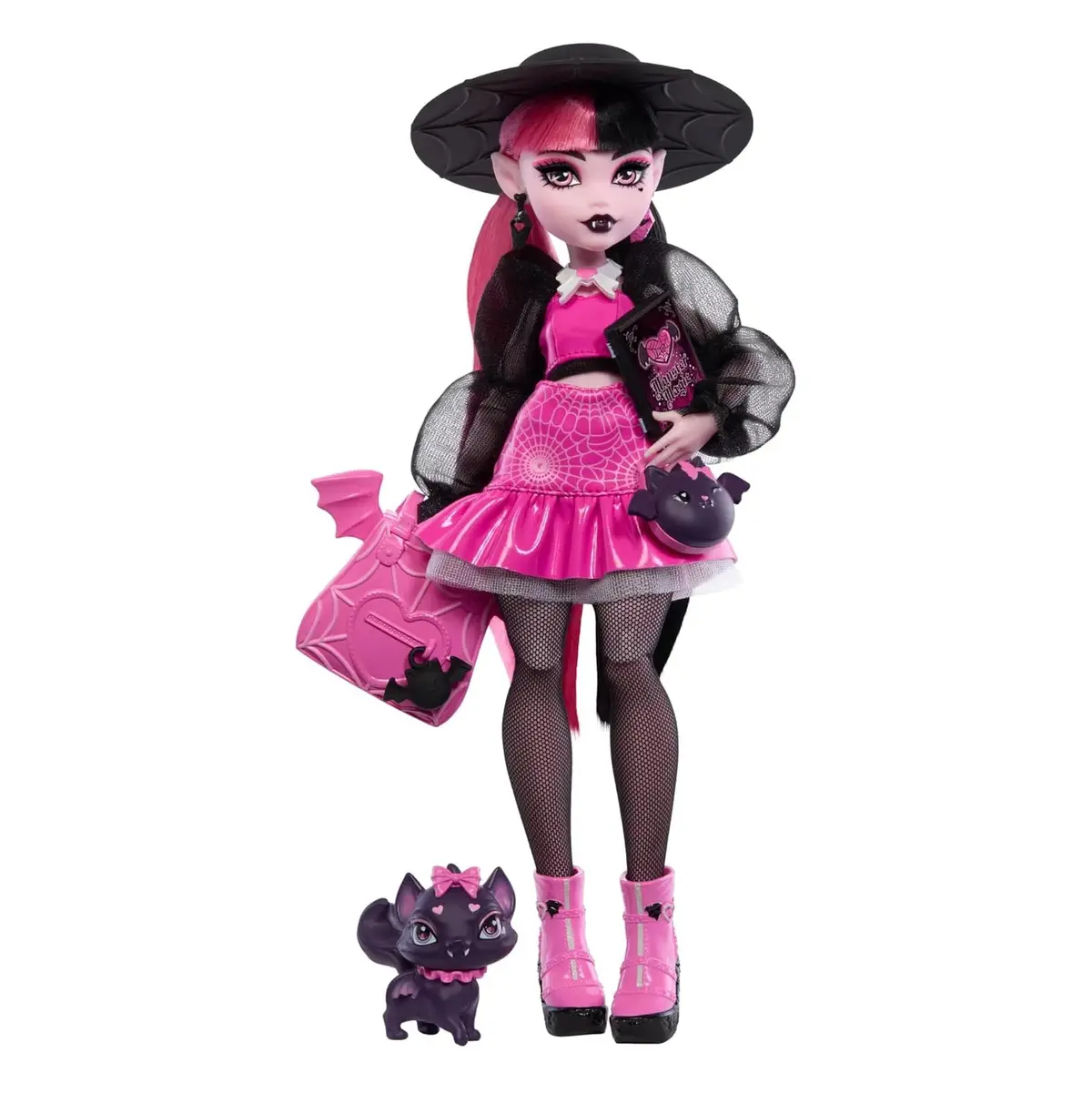 Monster High Draculaura Doll With Pet Bat-Cat 1