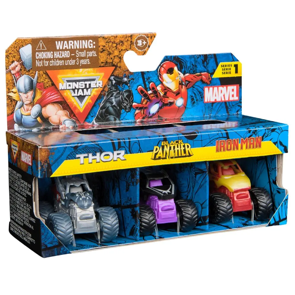 Monster Jam Mini Marvel Bundle - Assorted 2