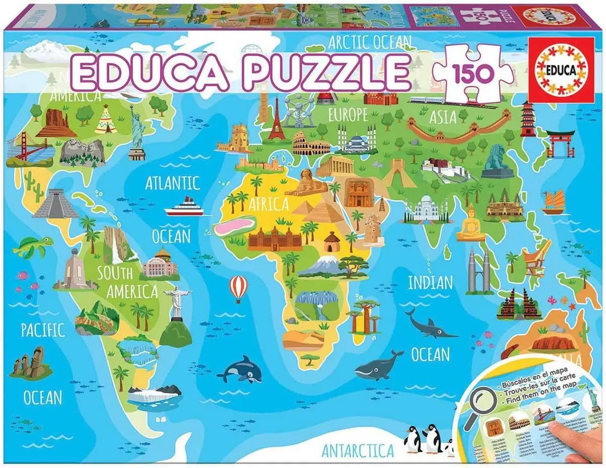 Monuments World Map 150 Puzzle 1