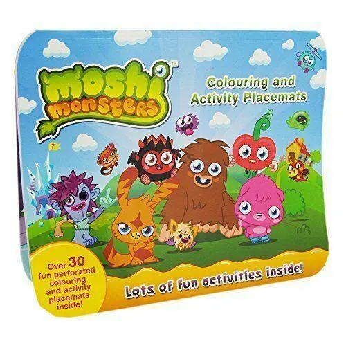 Moshi Monsters 2480 Colouring And Activity Placemats 1