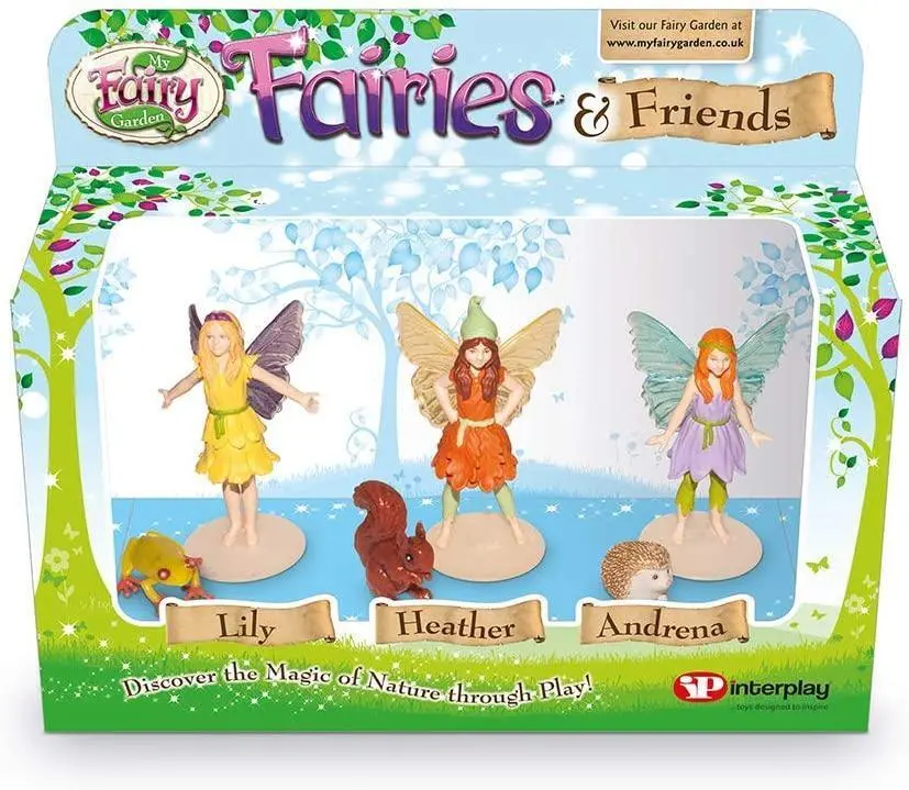 My Fairy Garden Fg203 Fairies And Friends 3-Pack Figurines 1