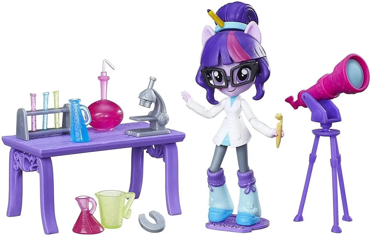 My Little Pony Equestria Girl's Minis Twilight Sparkle Science Star Class Set Playset 1