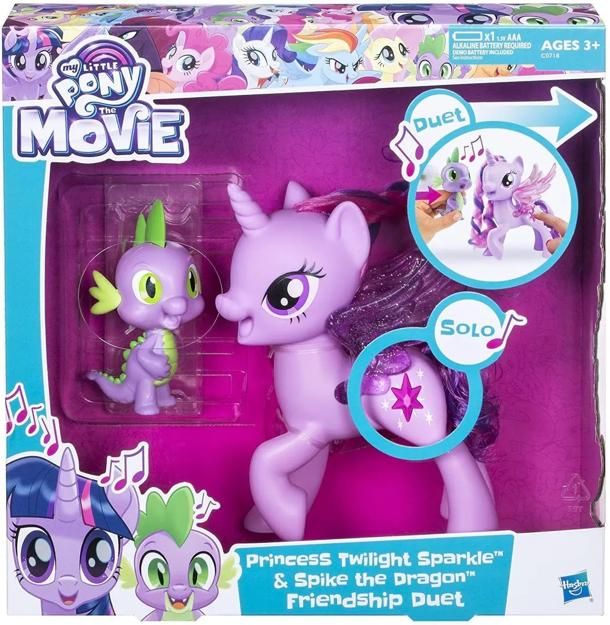 My Little Pony Princess Twilight Sparkle Spike The Dragon Friendship Duet Interactive 2