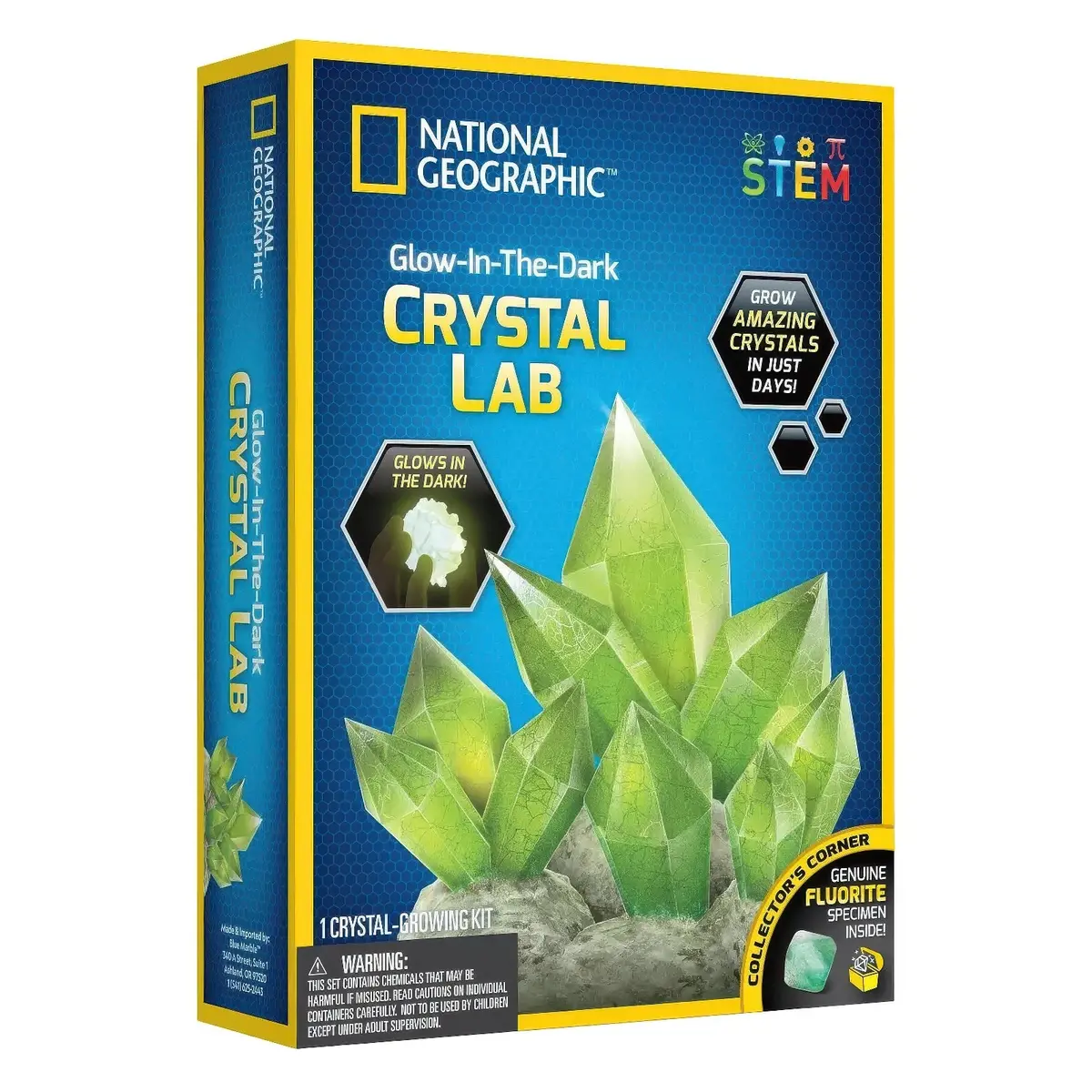 National Geographic Glow In The Dark Crystal Lab Kit - Fluorite 1