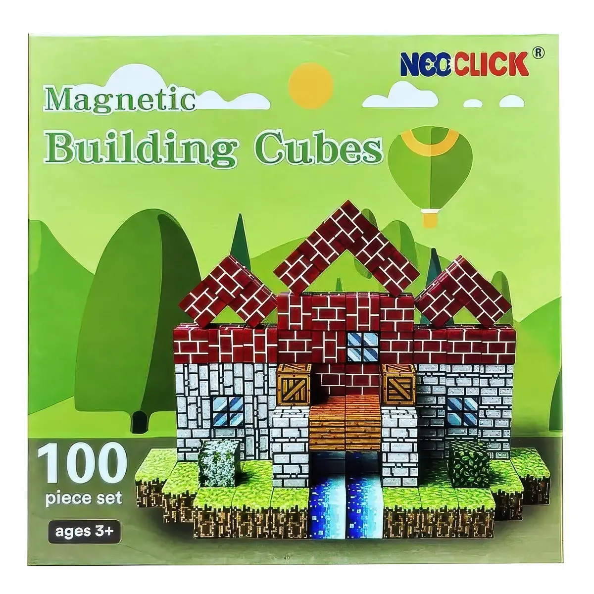 Neo Click Magnetic Building Cubes – 100Pce Set 1