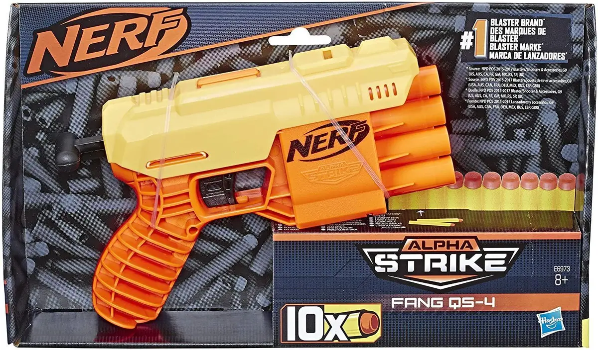 Nerf E6973 Alpha Strike Fang Qs-4 Blaster 1