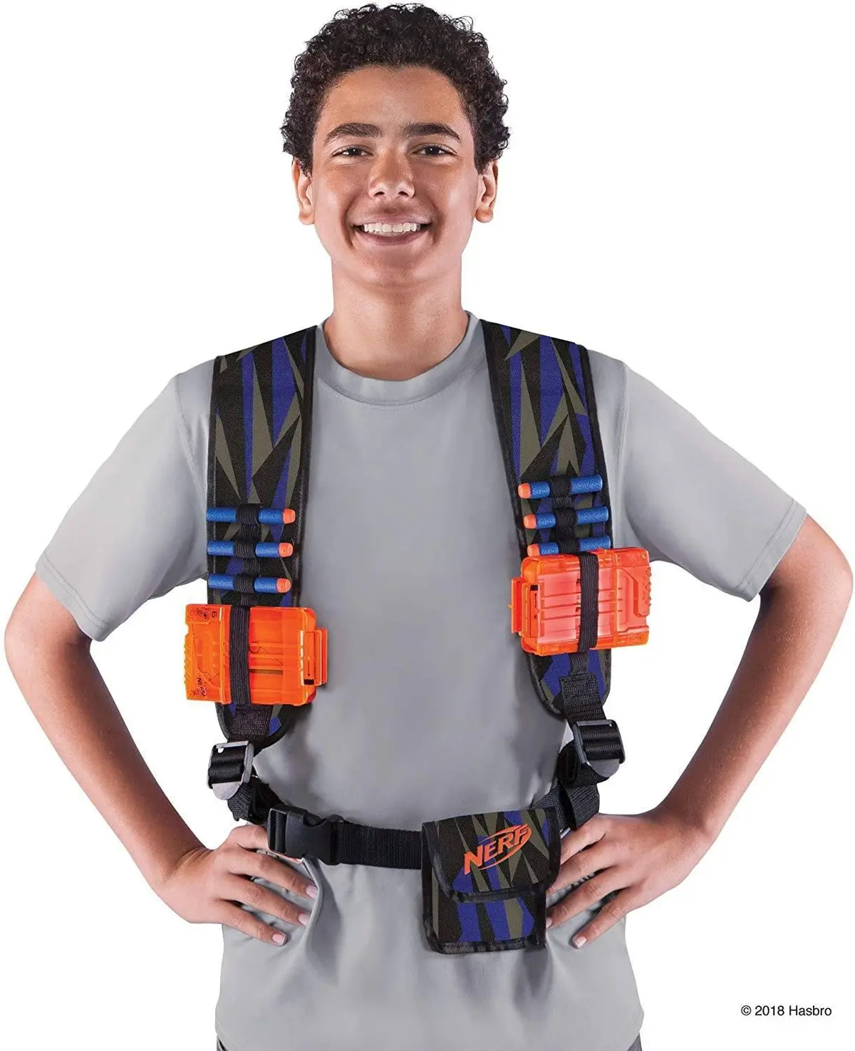 Nerf Elite Utility Vest - Blue And Grey 1