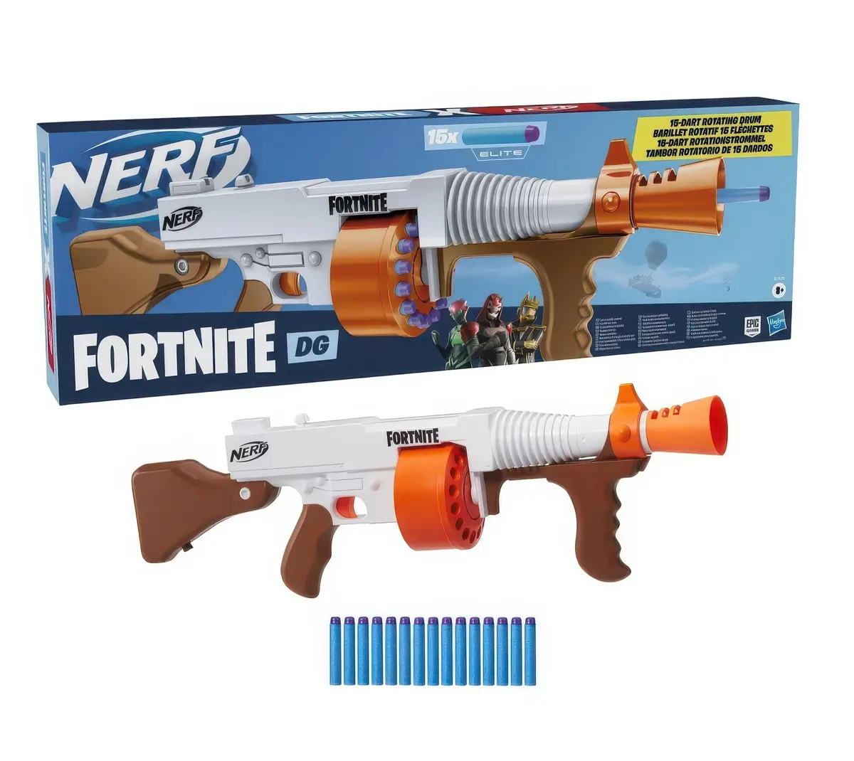 Nerf Fortnite Dg Blaster & 15 Darts 1