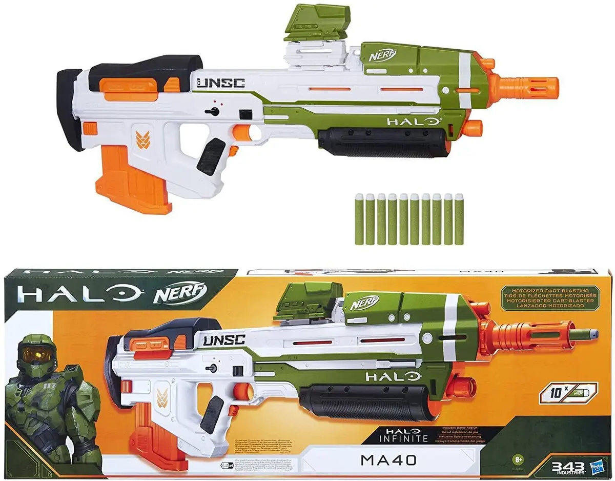 Nerf Halo Ma40 Motorized Dart Blaster 1