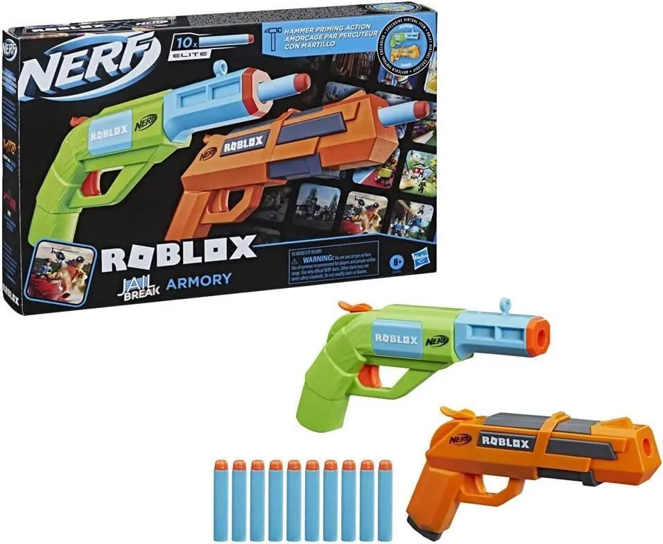 Nerf Roblox Jailbreak Armory 2 Blasters Set 1