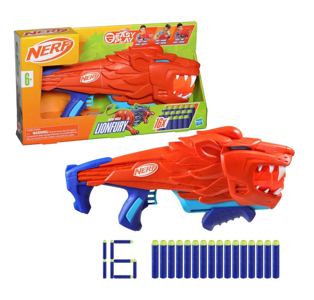 Nerf Wild Lionfury Easy Play Dart Blaster 1
