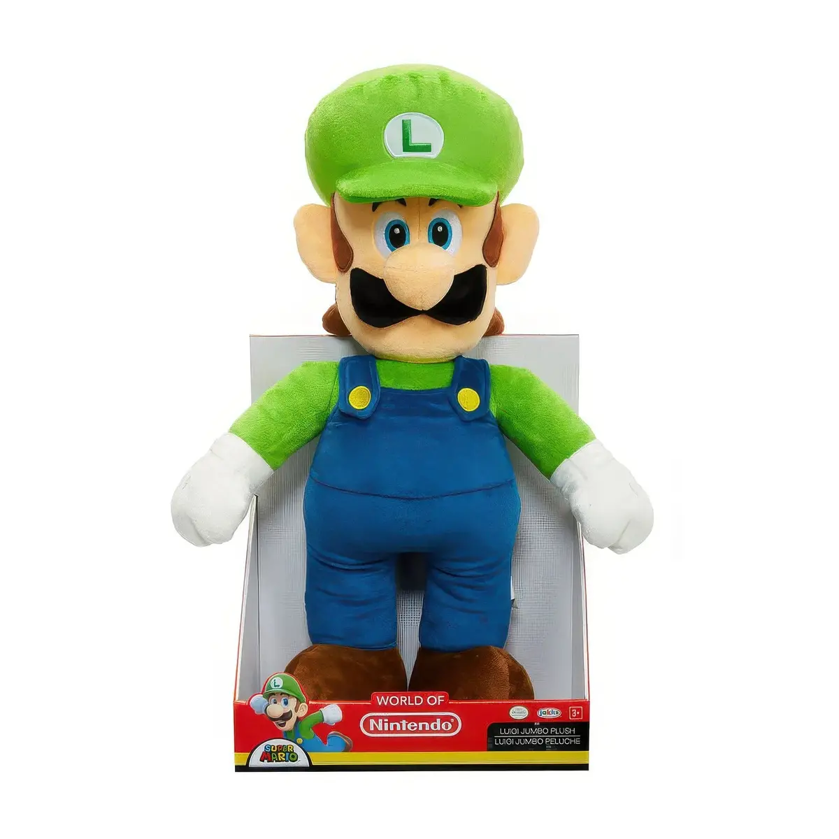 Nintendo Super Mario Luigi Jumbo Plush Toy 50Cm 1