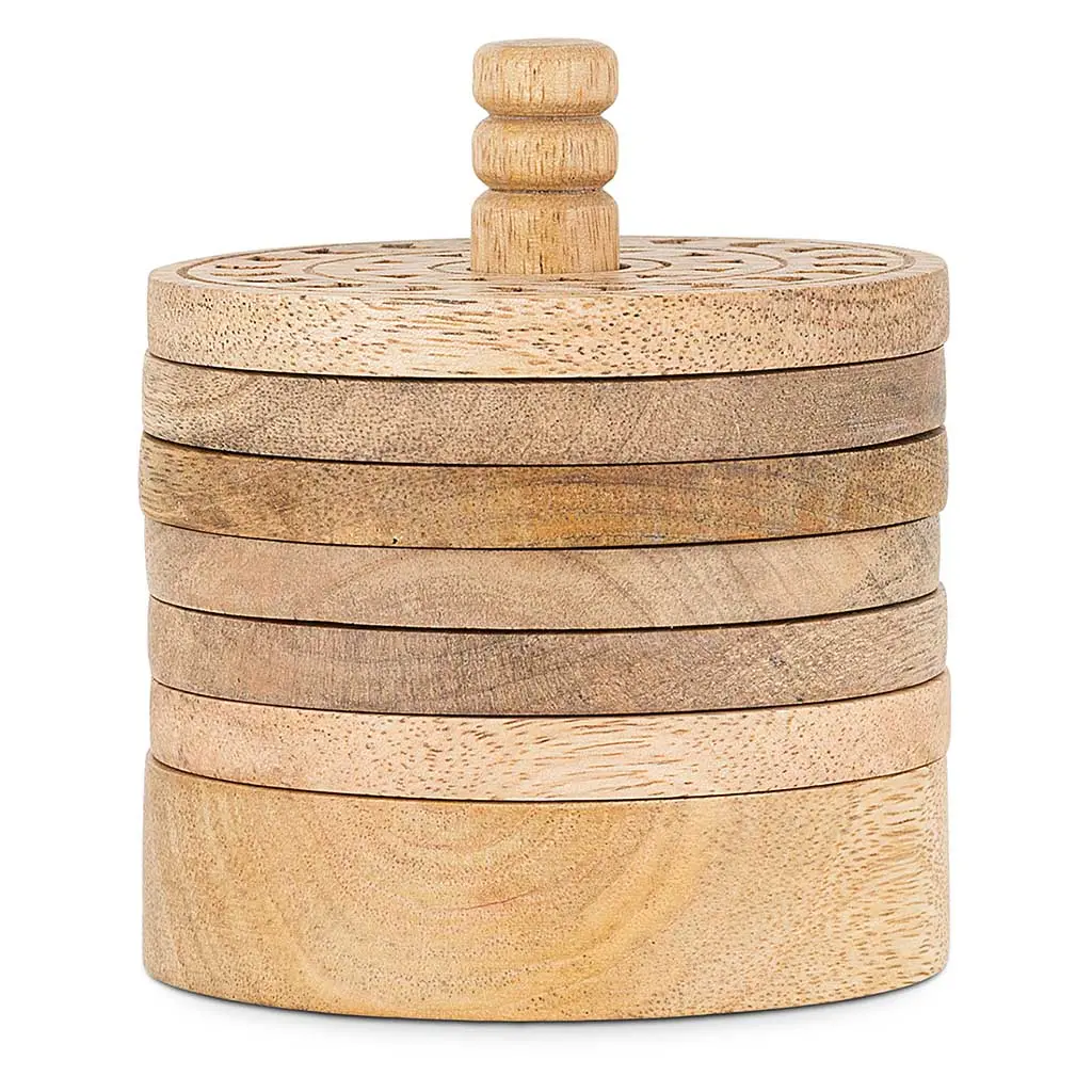 Anali Mango Wood Coasters 1