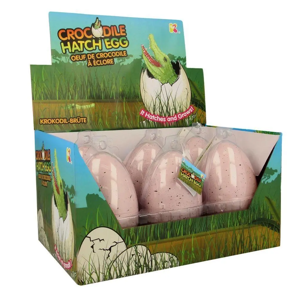 Nurchums Hatching Egg, Hatch And Grow Pet Crocodile - Large 11Cm 1