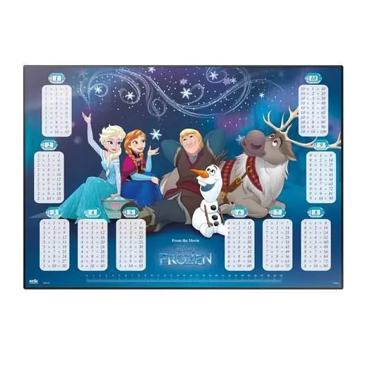 Official Frozen Multiplication Table Desk Mat 1