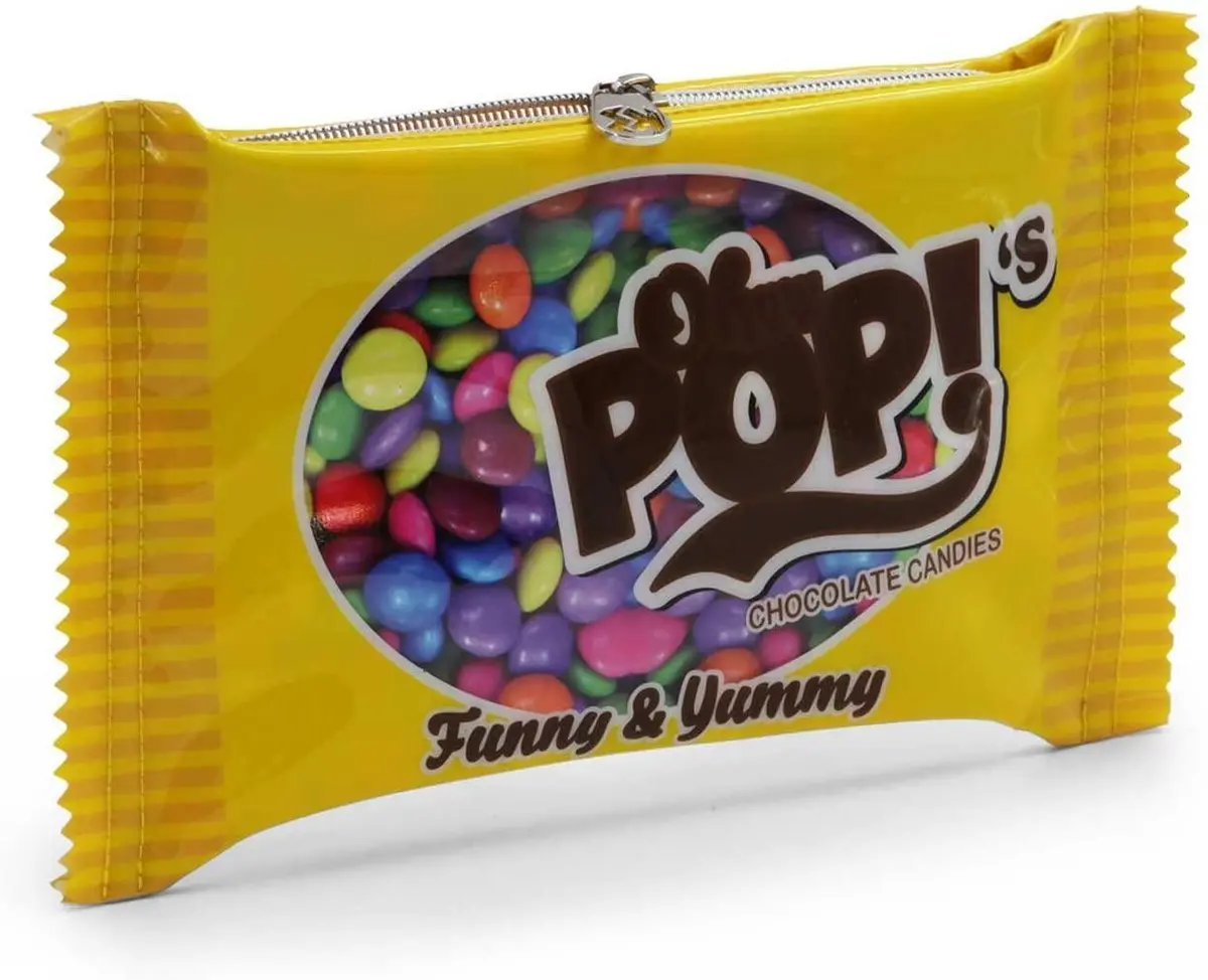 Oh My Pop Chocolate Candy Toiletry Bag 30Cm - Yellow 1