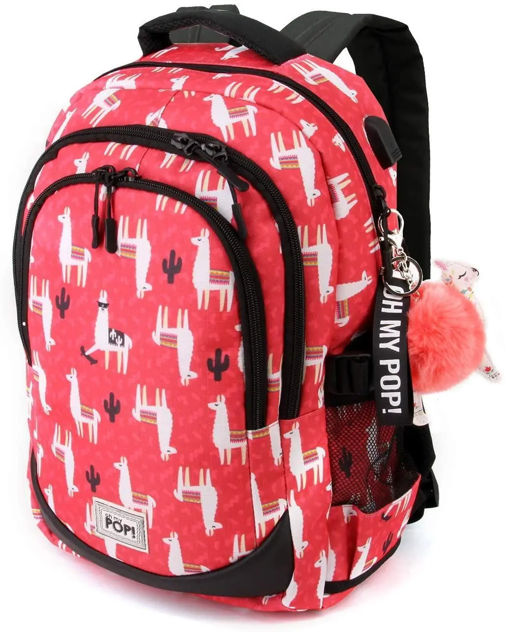 Oh My Pop Llama-Running Hs School Backpack 44Cm 1