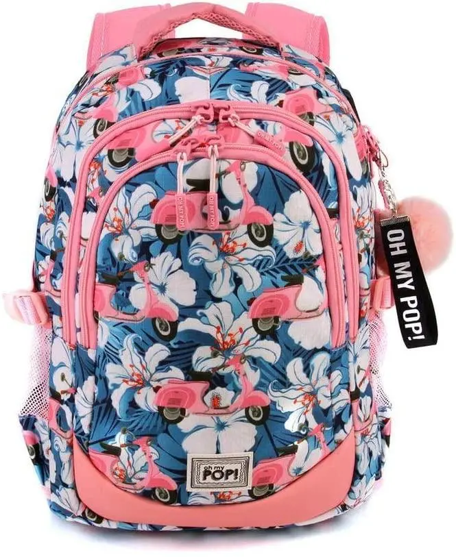 Oh My Pop Pink Scooter-Running Hs Backpack Casual Daypack 44Cm School 1