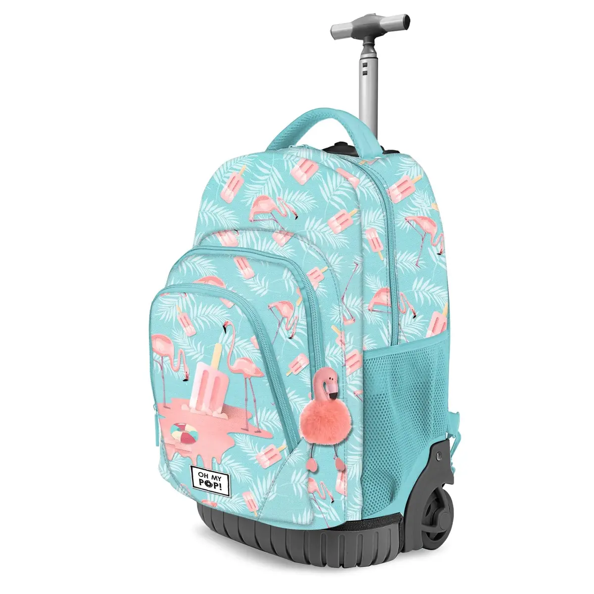 Oh My Pop! Turquoise Fan Gts Trolley Backpack Oh My Pop! Ice Flamingo 1