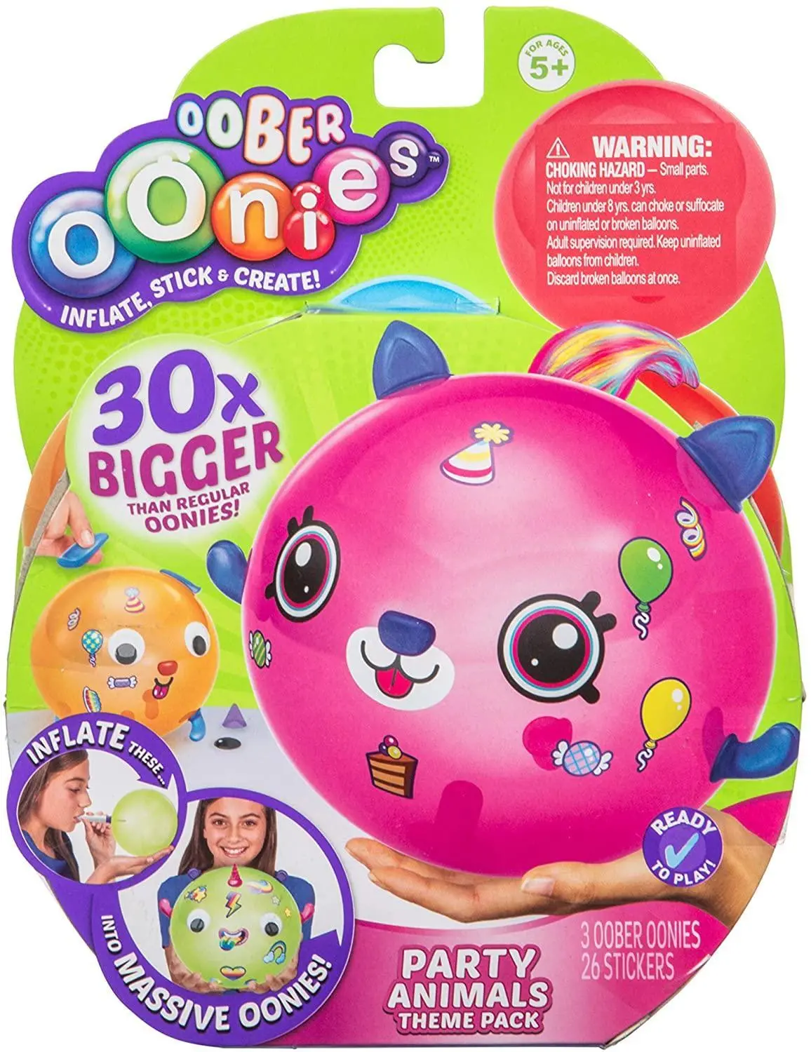 Oober Oonies Party Animal Theme Pack - Assorted 1