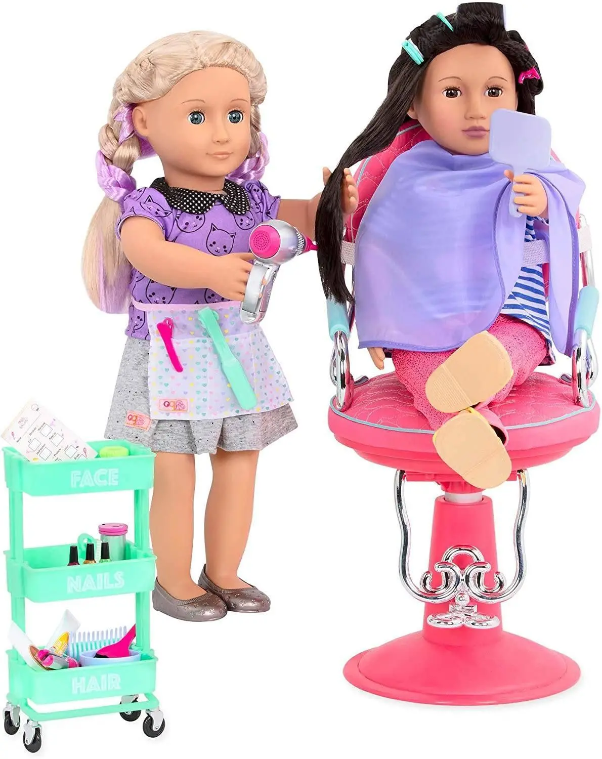 Our Generation Berry Nice Salon Set – Purple And Green 1