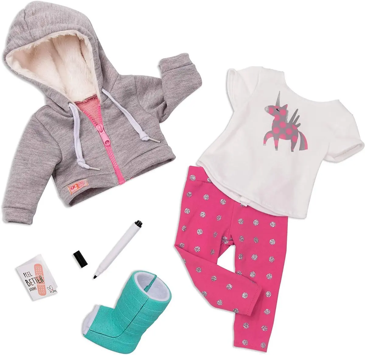 Our Generation Deluxe Doll Clothes - Get Well Soon Outfit 1
