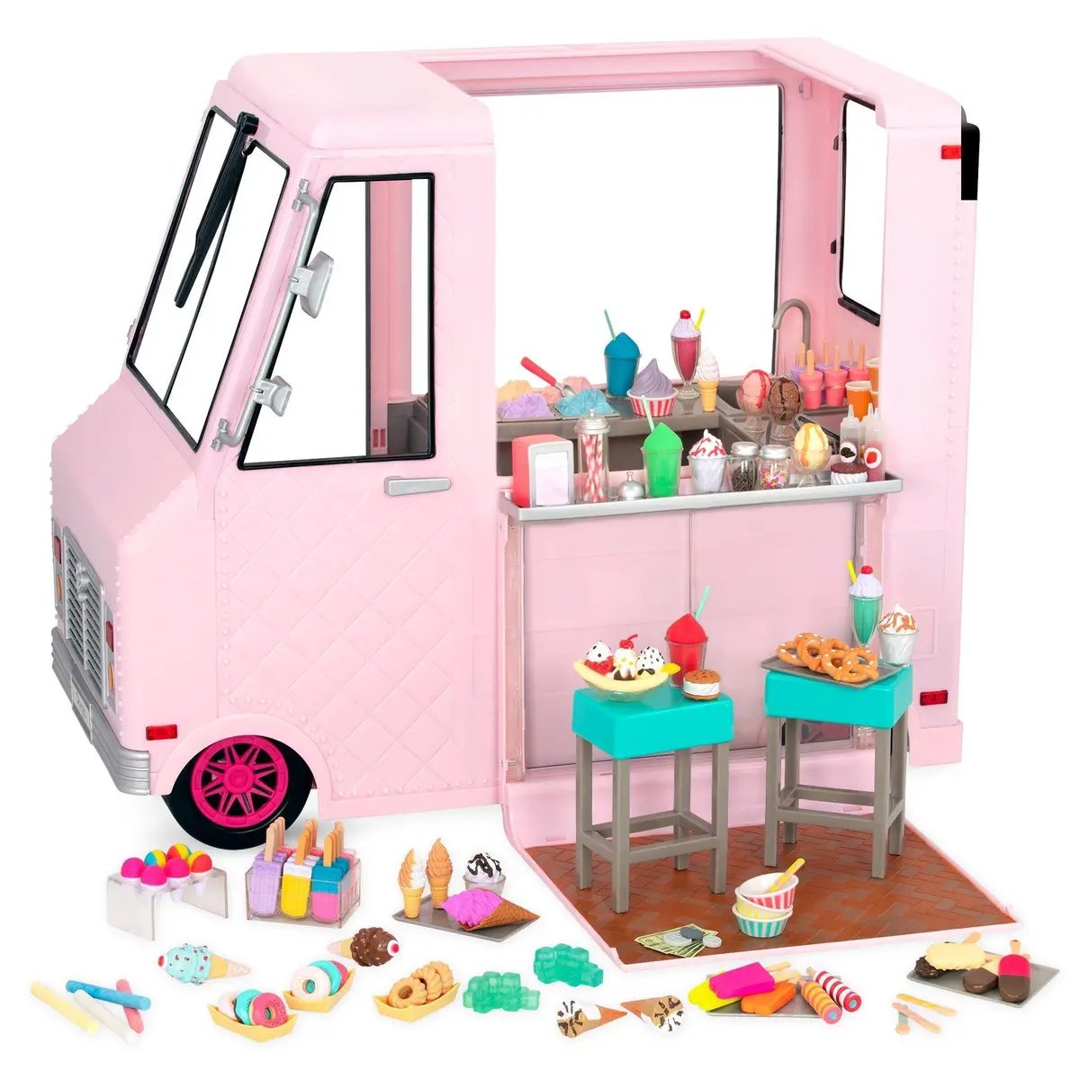 Our Generation Sweet Stop Ice Cream Truck - Pink 1