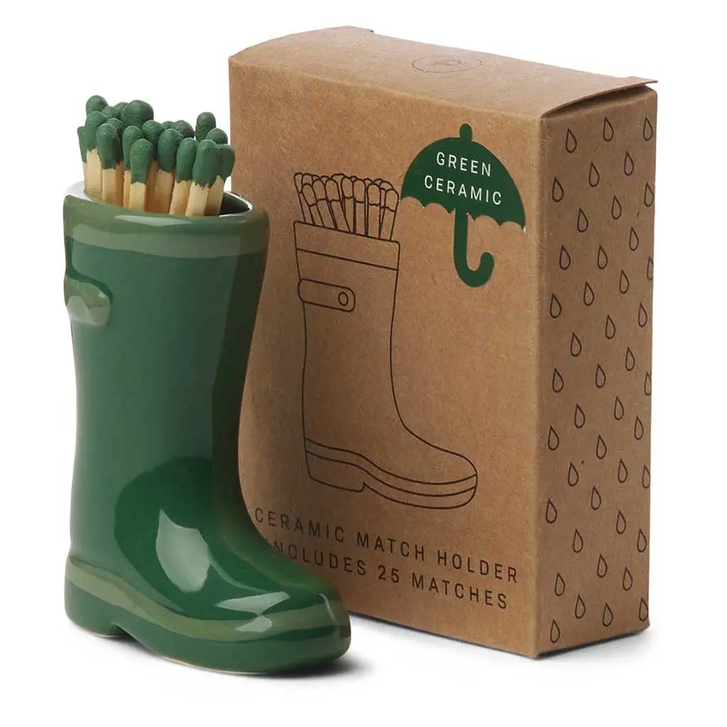 Wellington Boot Matches Holder 1