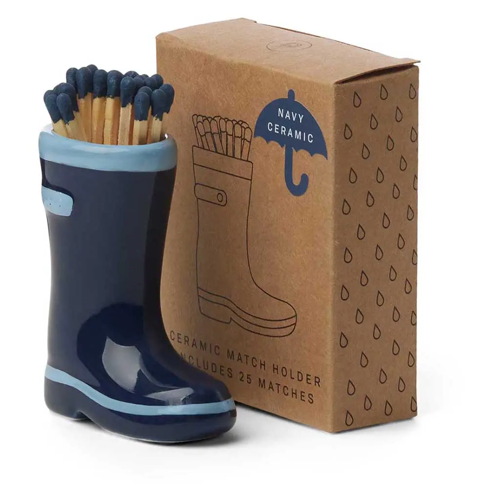 Wellington Boot Matches Holder 1