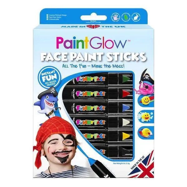 Paint Glow Face Paint Sticks Adventure Boxset 1