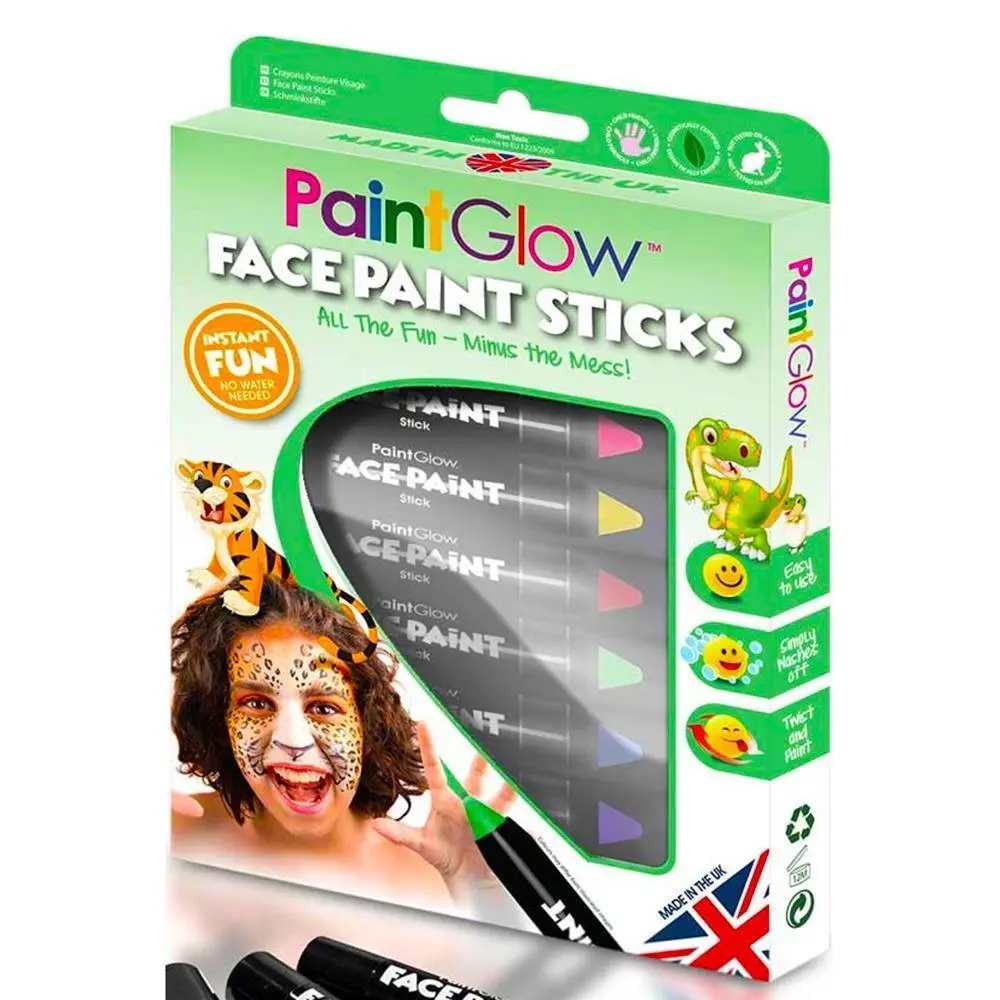Paint Glow Face Paint Sticks Animal Kingdom Boxset 1