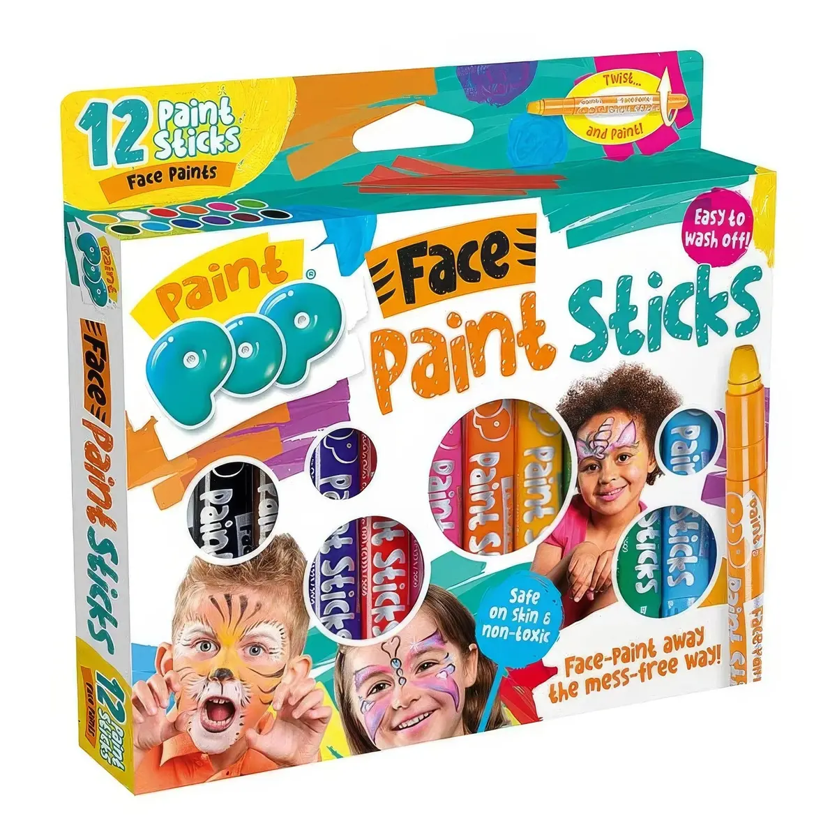 Paint Pop Face Paint Sticks 12 Pack 1