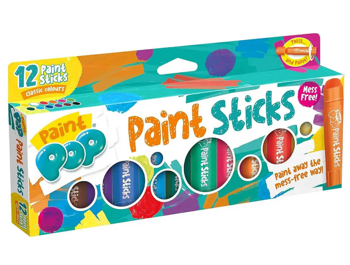 Paint Pop Paint Sticks For Kids - 12 Pack 1