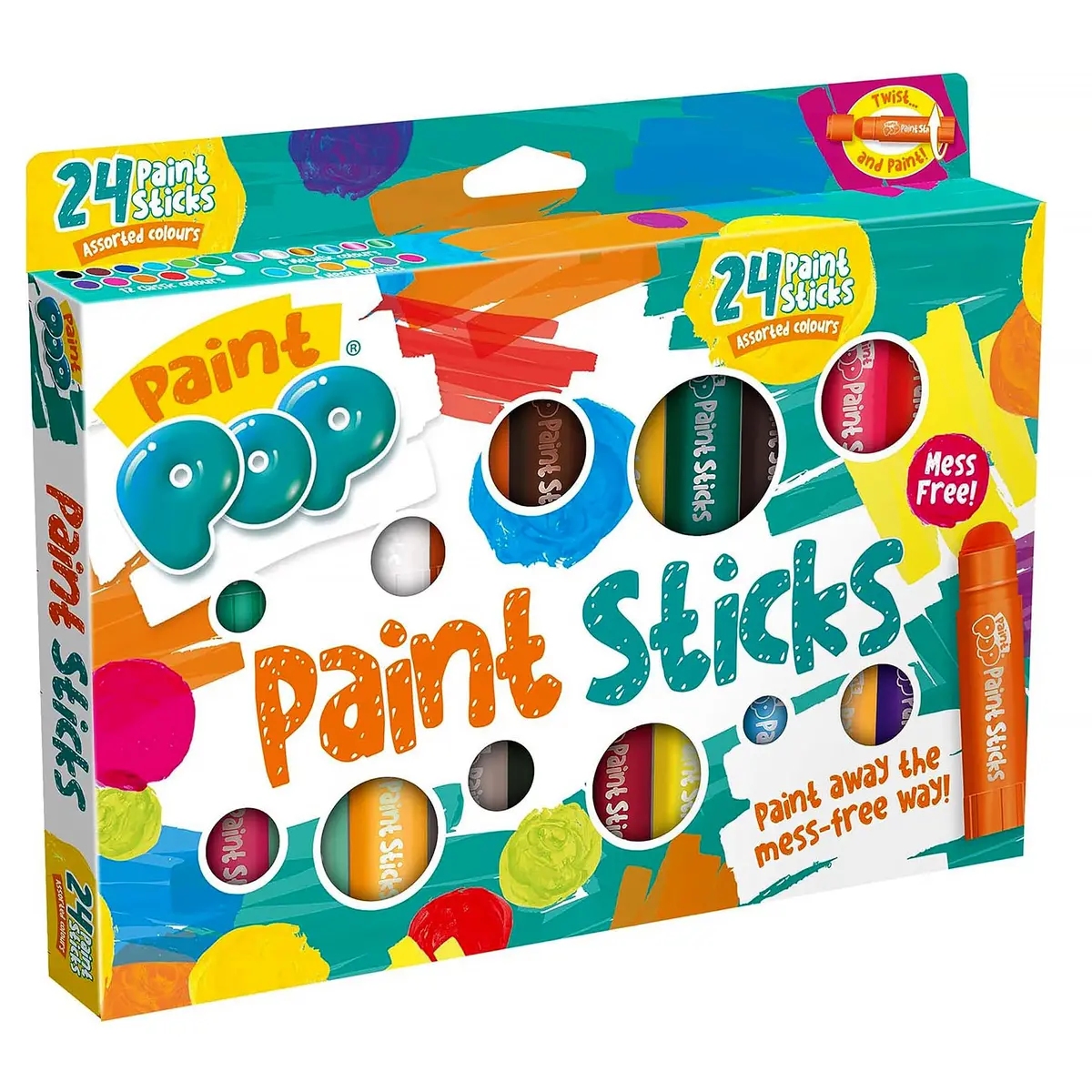 Paint Pop Paint Sticks For Kids - 24 Pack 1
